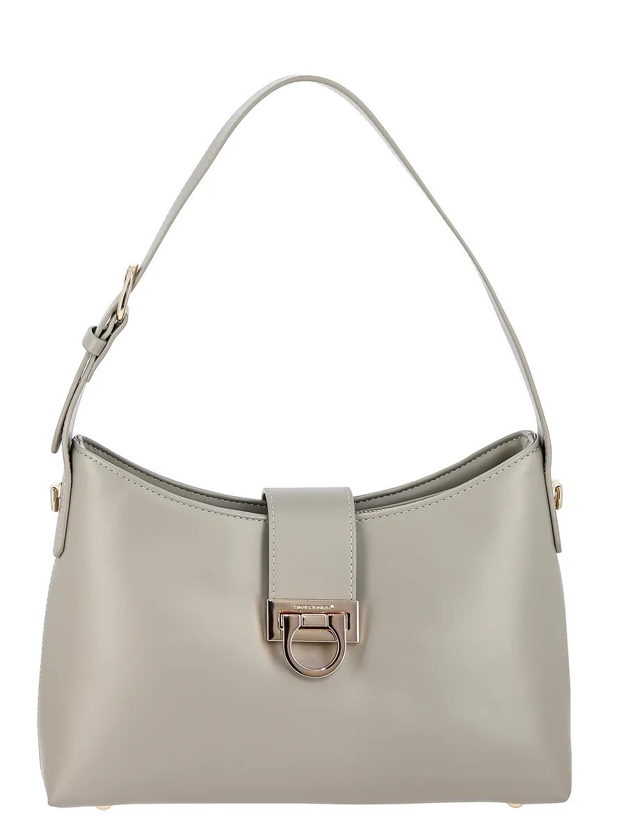 Сумка хобо DAVID JONES, серый — фото 1