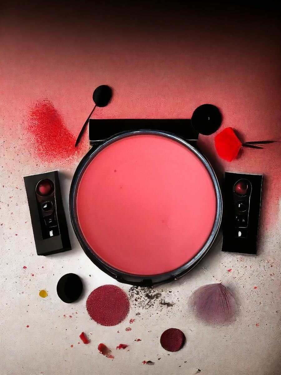 Театральный жирный грим красный 28 гр