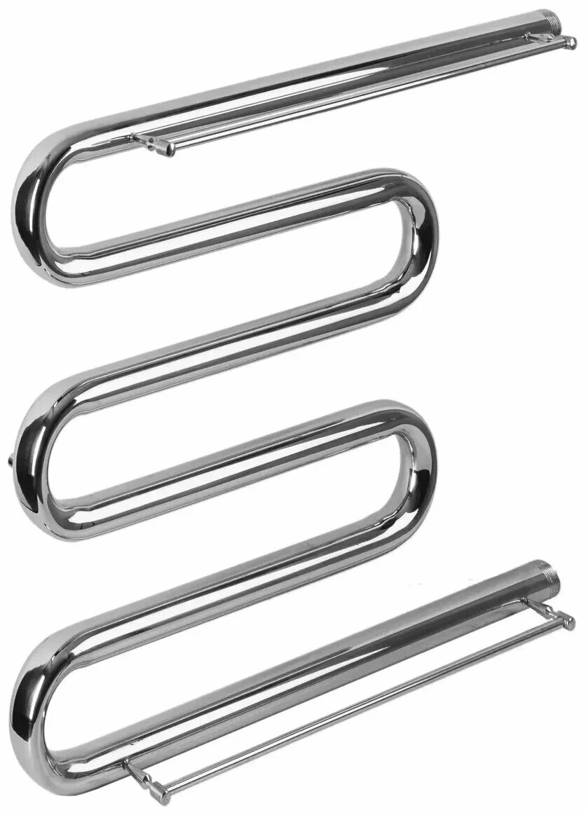 Полотенцесушитель водяной Аквадрайв 50х70 5М с полками нержавеющая сталь