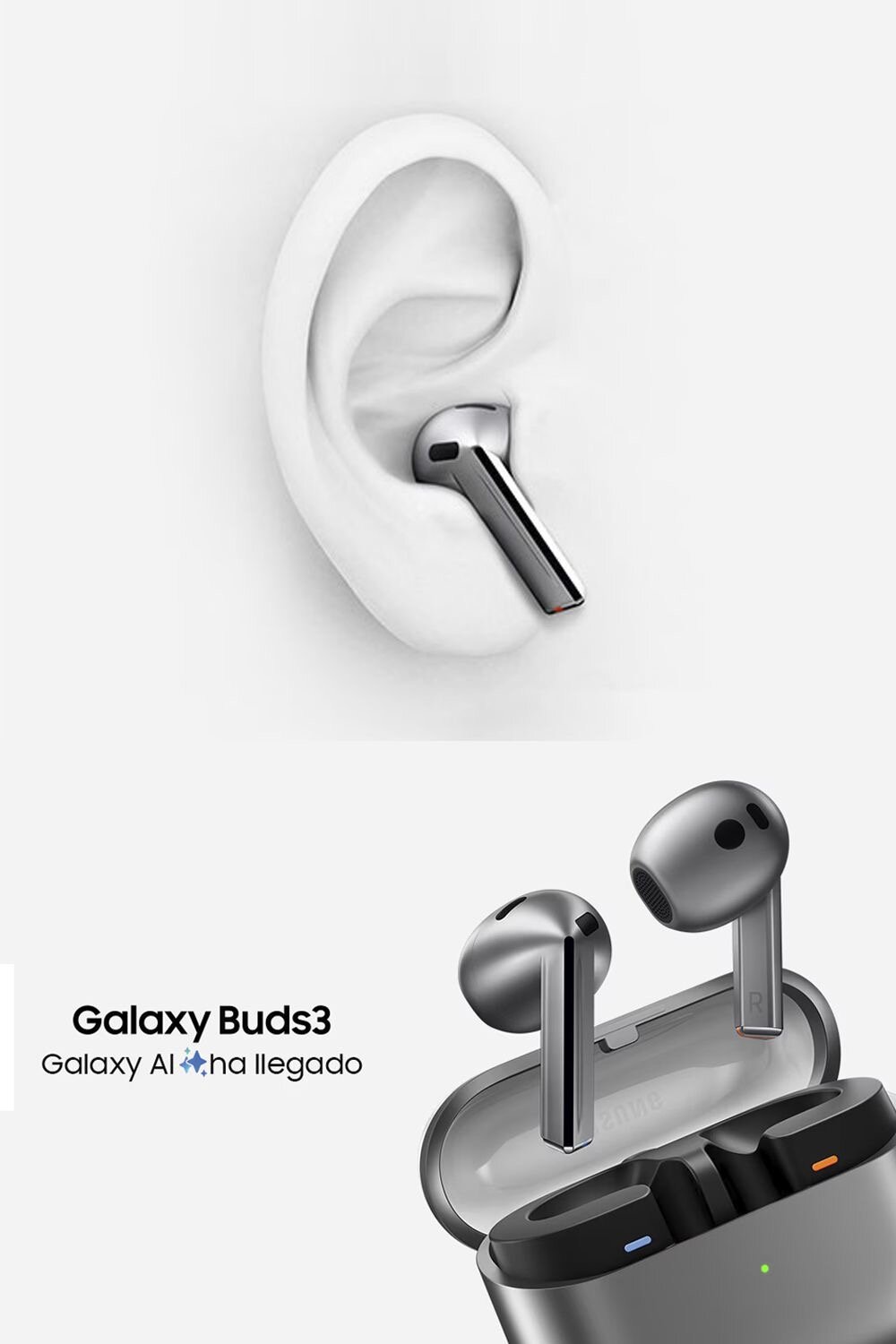 Наушники Samsung Galaxy Buds 3 Black, Ultra Hight sounds, ANC, Bluetooth 5.4, время работы 7 ч