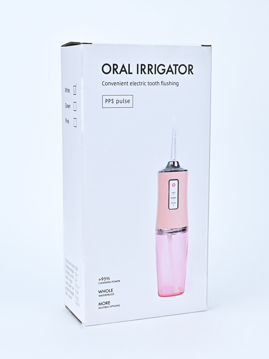 Ирригатор для полости рта Oral Irrigator с USB, 3 режима, 4 насадки — фото 1
