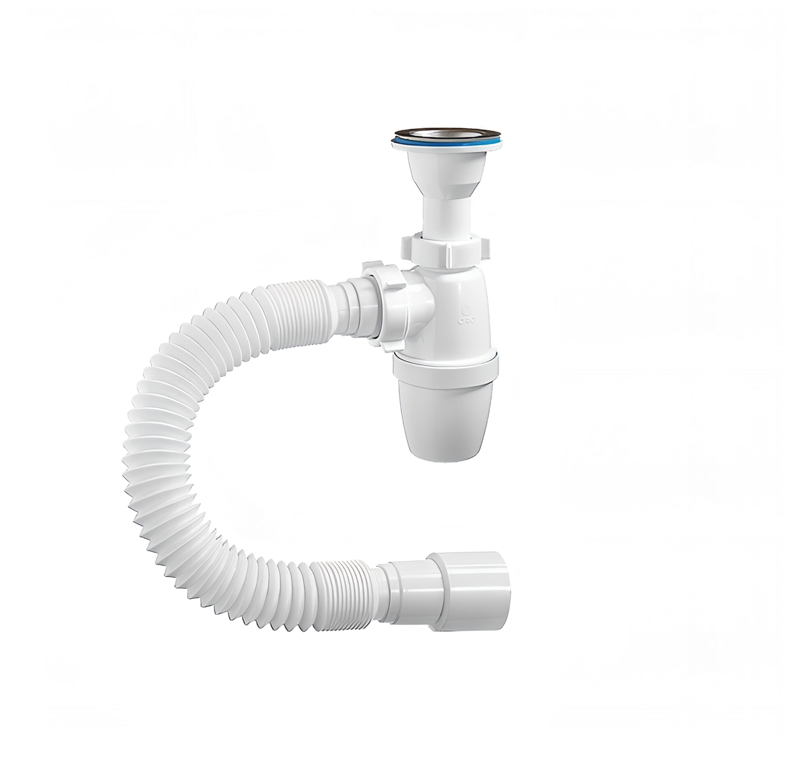 Сифон для умывальника/мойки нержавеющая сталь 63 мм 1 1/4