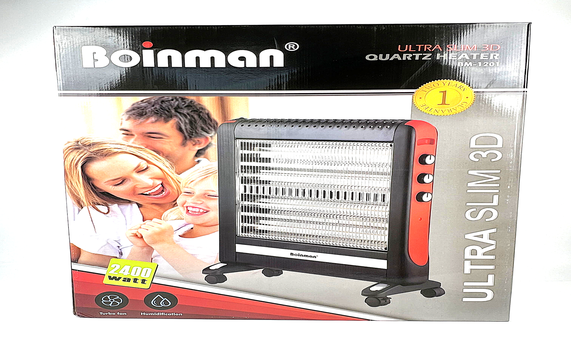 Инфракрасный обогреватель "BOINMAN", керамический, напольный, 2,4 кВт