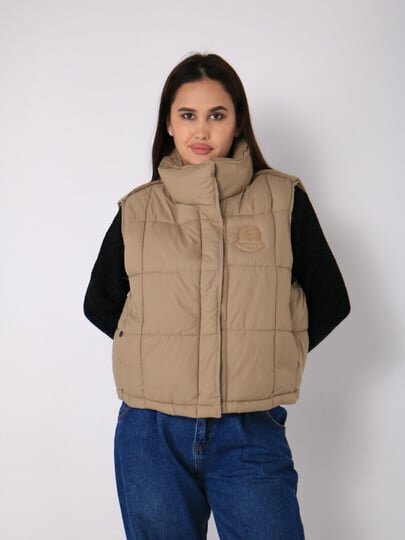 Жилет, размер L, бежевый — фото 1