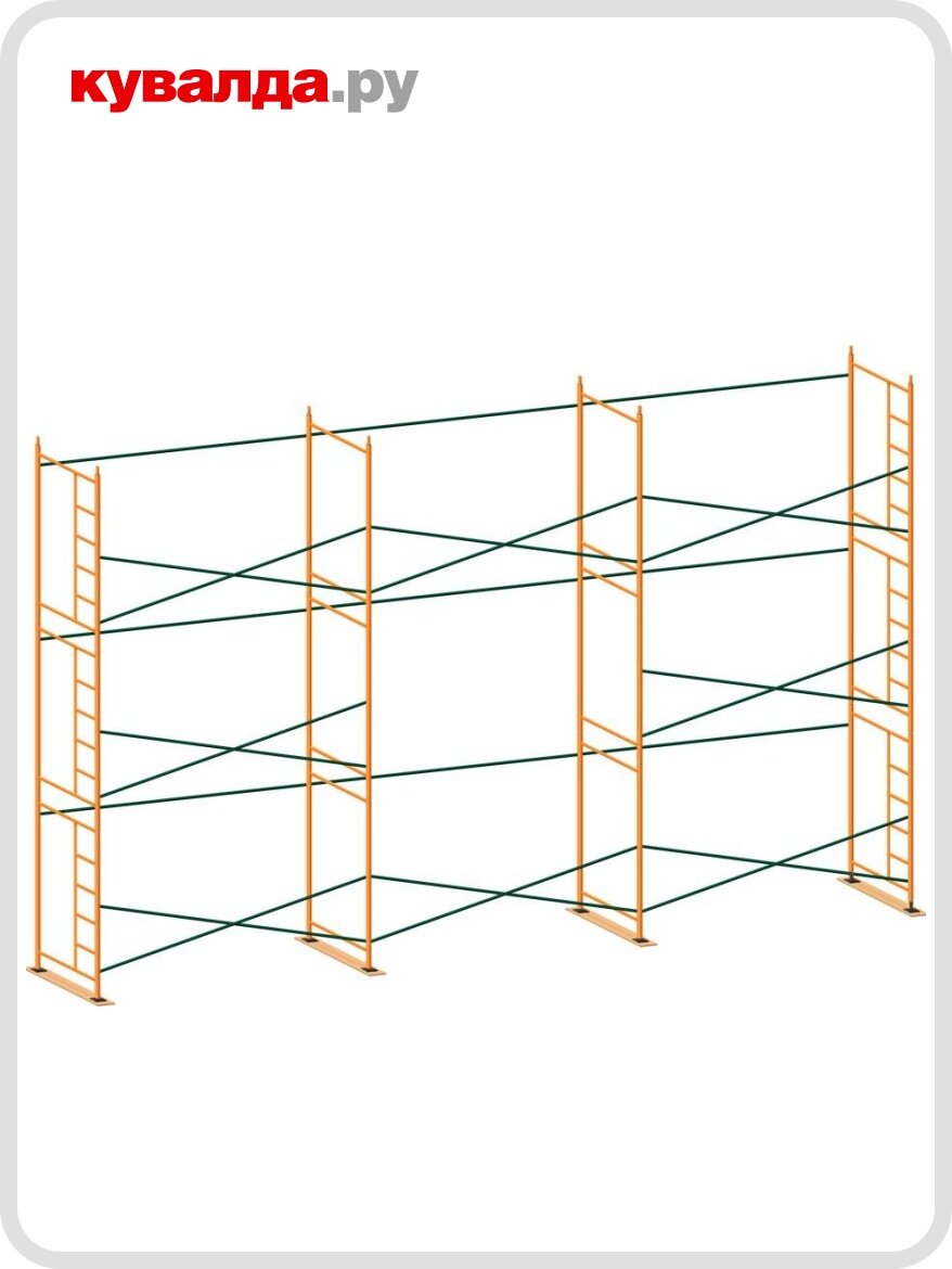Леса строительные проходные ринстрой ЛРСП-300 D-42 мм 4х 6 без настила