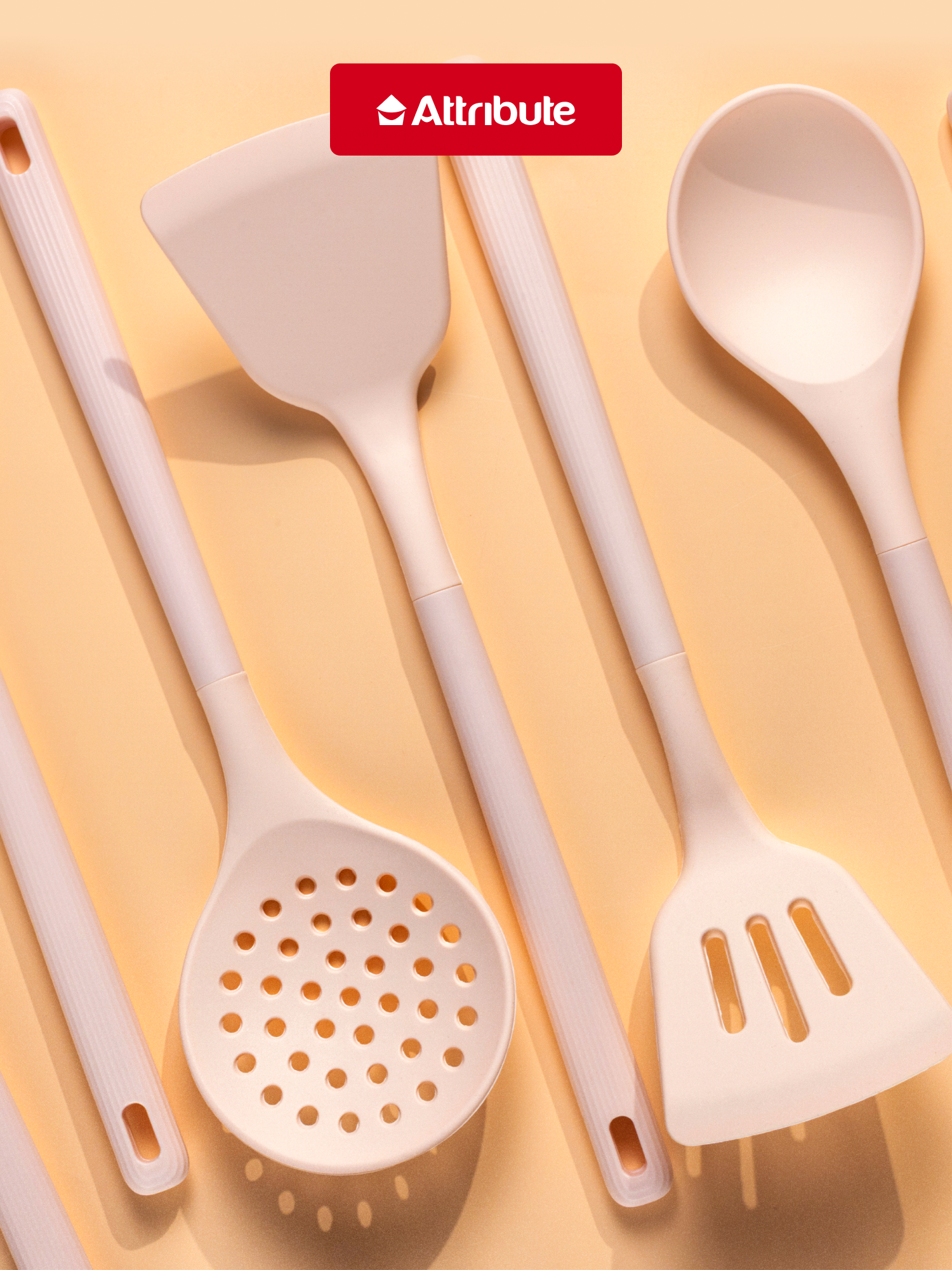 Набор кухонных принадлежностей на подставке ATTRIBUTE "CREMAN" 10 предметов — фото 1