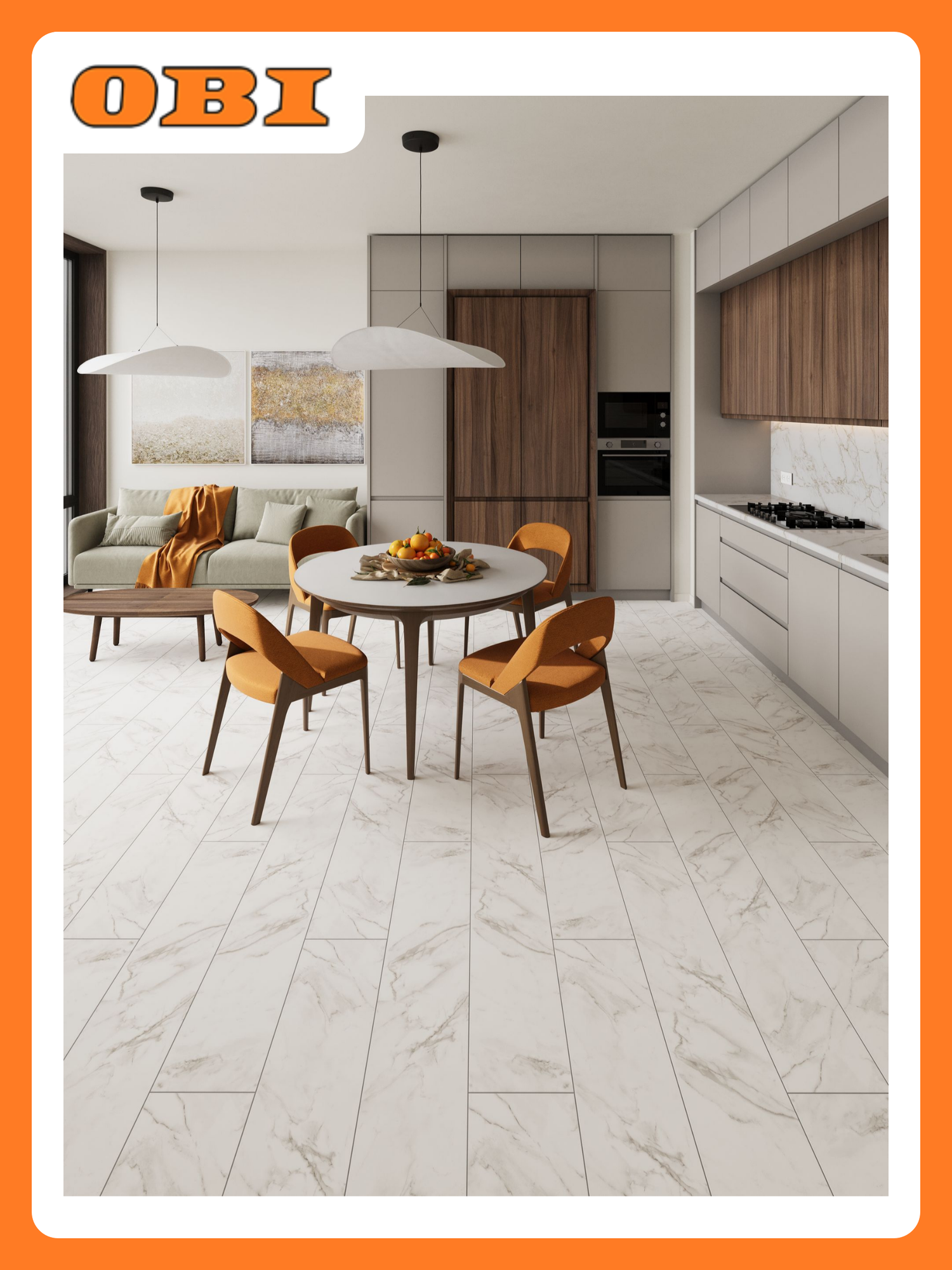 Ламинат 33 класс 8 мм EGGER HOME AQUA PLUS мрамор кристалл 2542 кв. м.