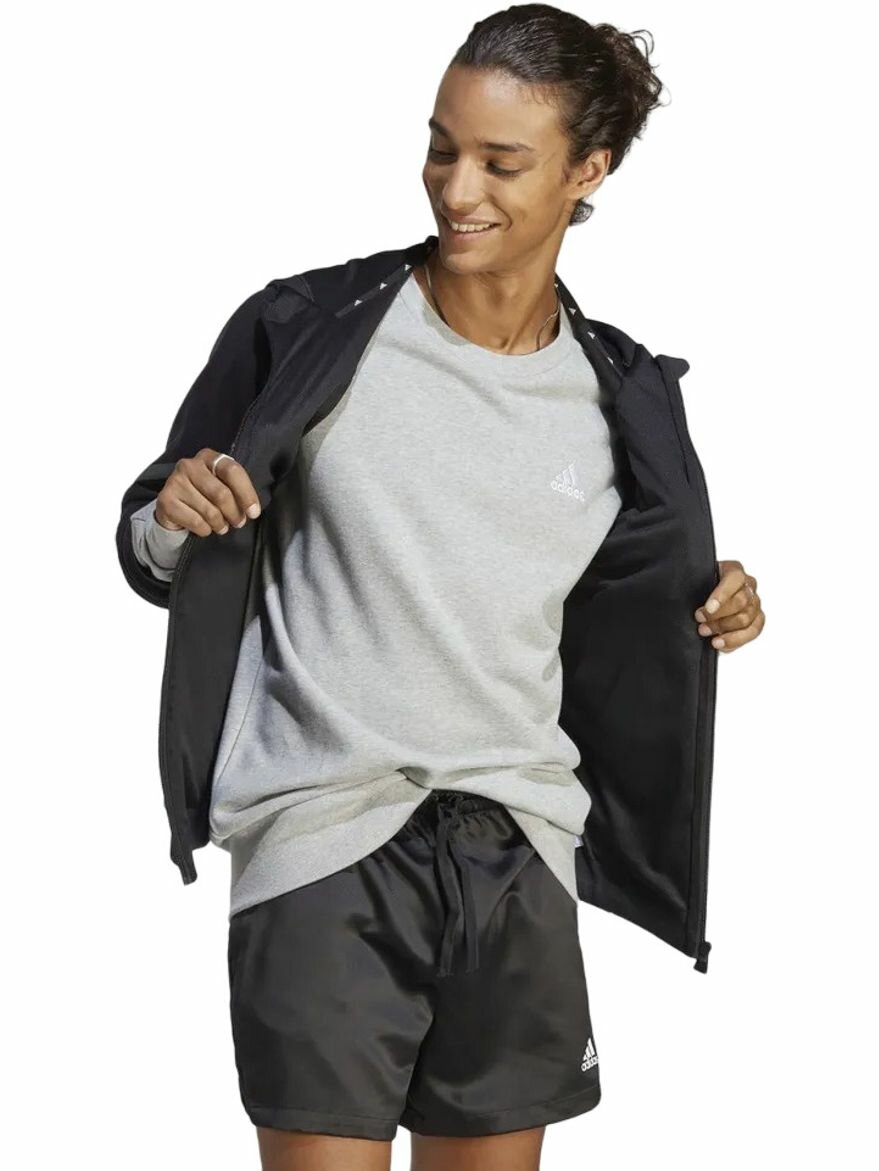 Свитшот спортивный adidas Essentials French Terry 3-Stripes Sweatshirt, размер XL INT, , серый — фото 1