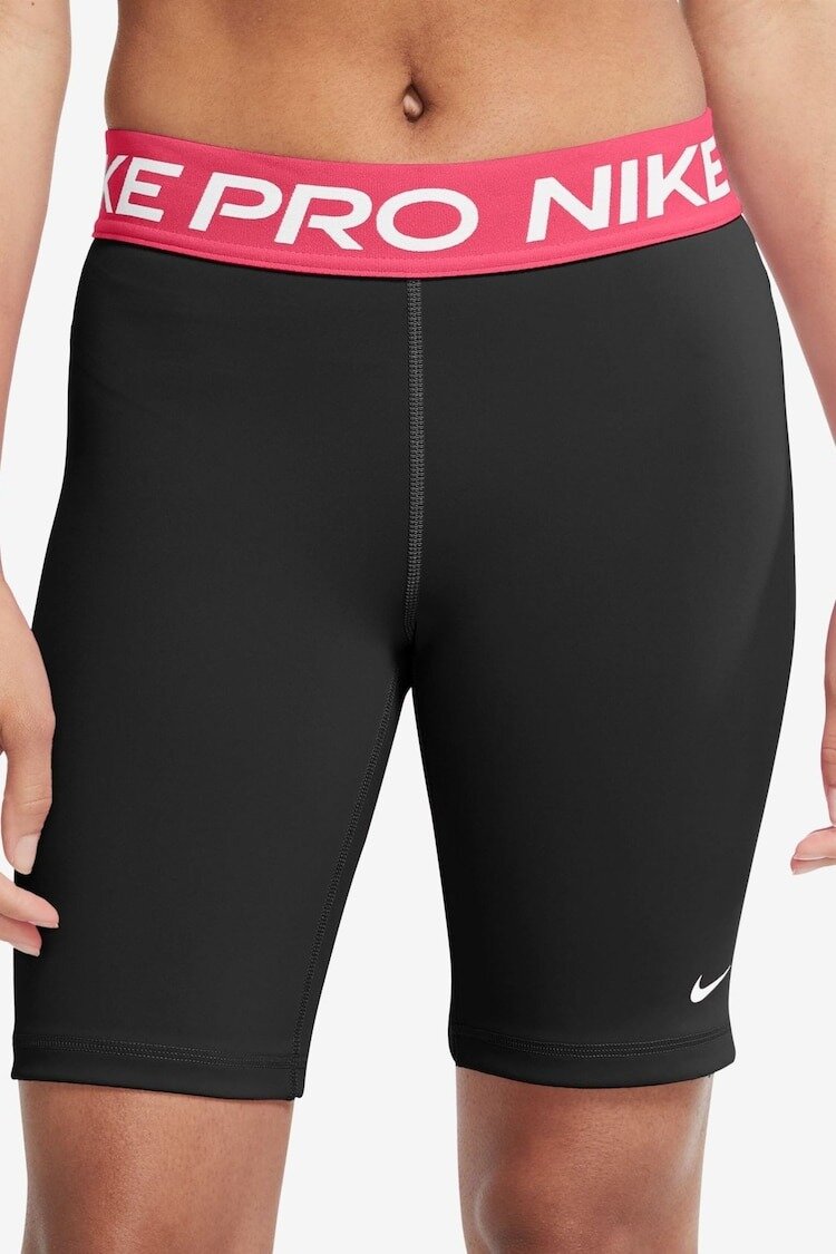Шорты NIKE Pro 365, размер XS, черный/розовый
