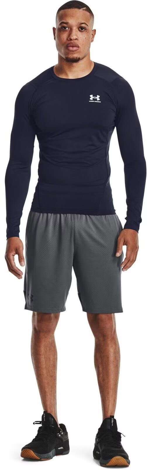 Лонгслив спортивный Under Armour HeatGear, размер MD, , темно-синий — фото 1