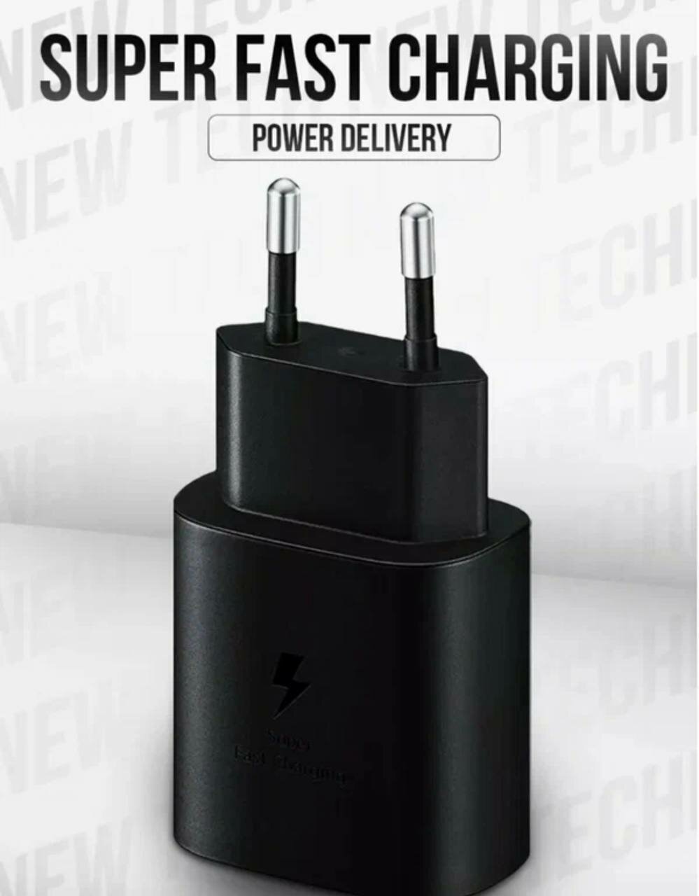 Зарядное устройство для Samsung, Apple 25W original USB-C (EP-TA800) Type-C. Обеспечивает быструю зарядку для любых .