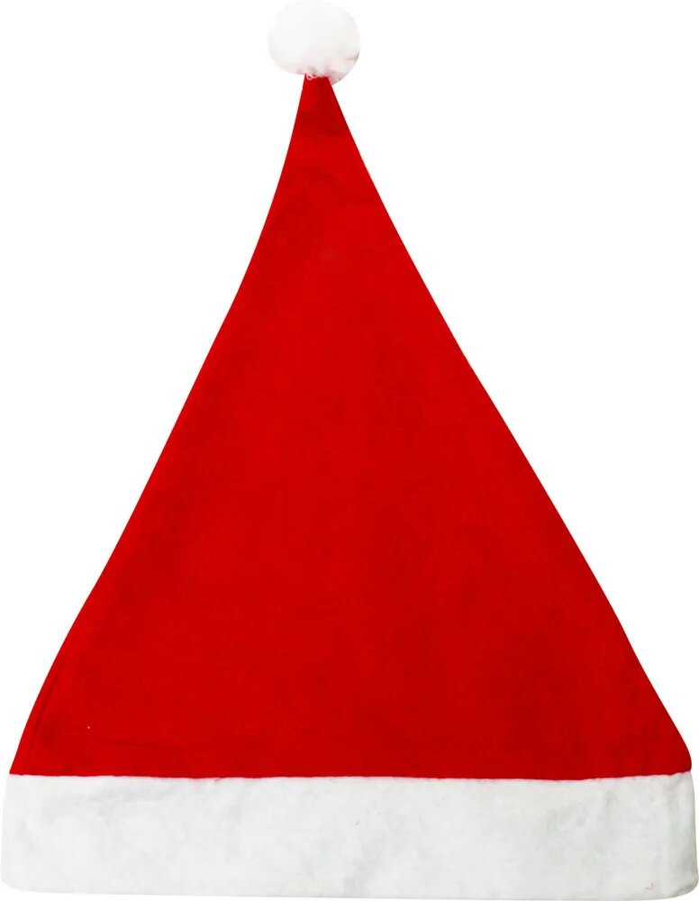 Колпак новогодний «Белые снежинки» 28×40 см красный