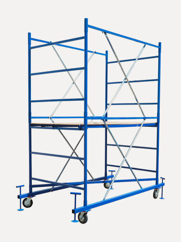 Изображение товара Вышка-тура ВСП Пром 1.2х2.0 м, высота 2.8 м усиленная, леса строительные рамные на колесах