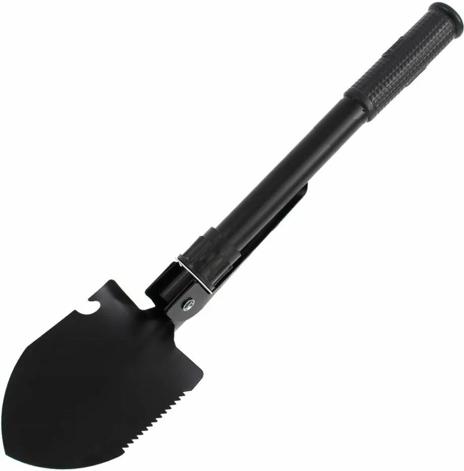 Лопата саперная туристическая складная малая длина 42см (пила, штык, открывалка, чехол)