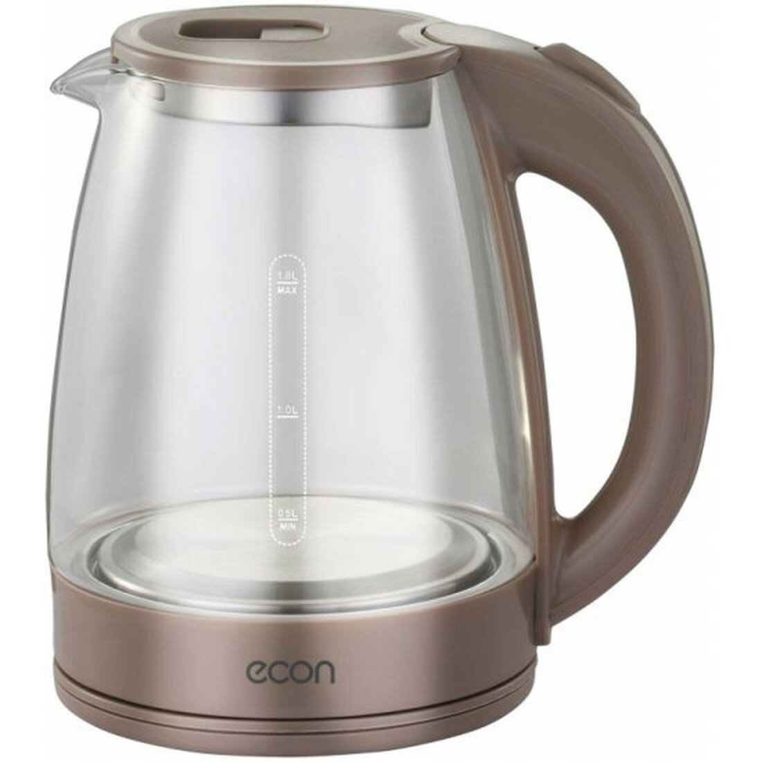 Чайник Econ ECO 1847KE  стекло  1 8 л  мощность 1500 Вт  автоматическое отключение