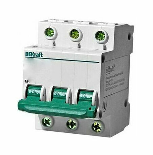 DEKraft Автомат DEKraft ВА-103 3P 10A (B) 6kA (12040DEK)