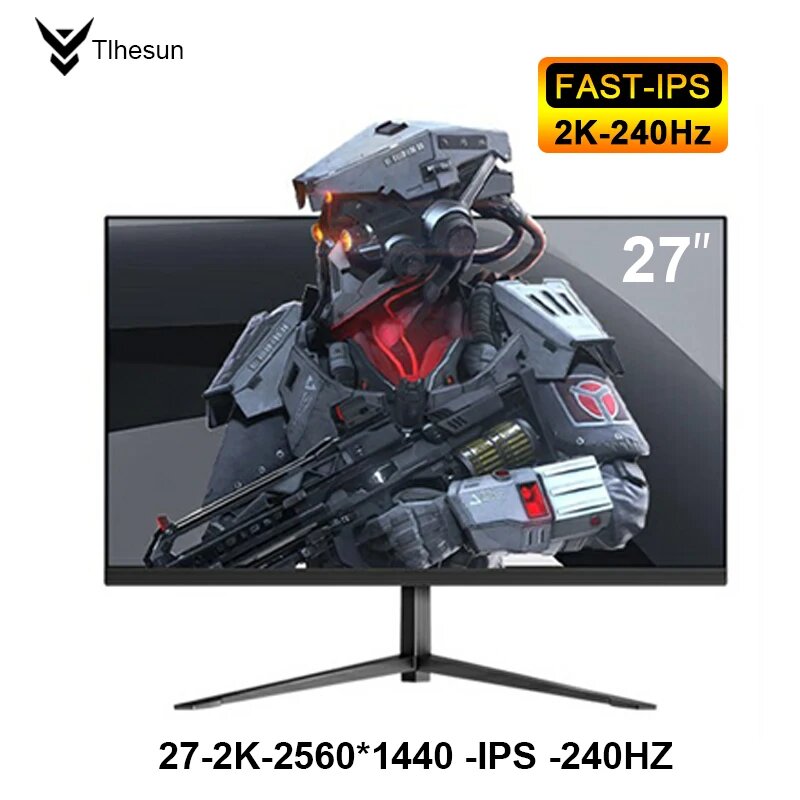 Монитор 27 дюймов Tlhesun 2k - 240HZ IPS разрешение 2560*1440, Компьютерный игровой экран HDR-1MS HDMI/DP, 272K240IPS