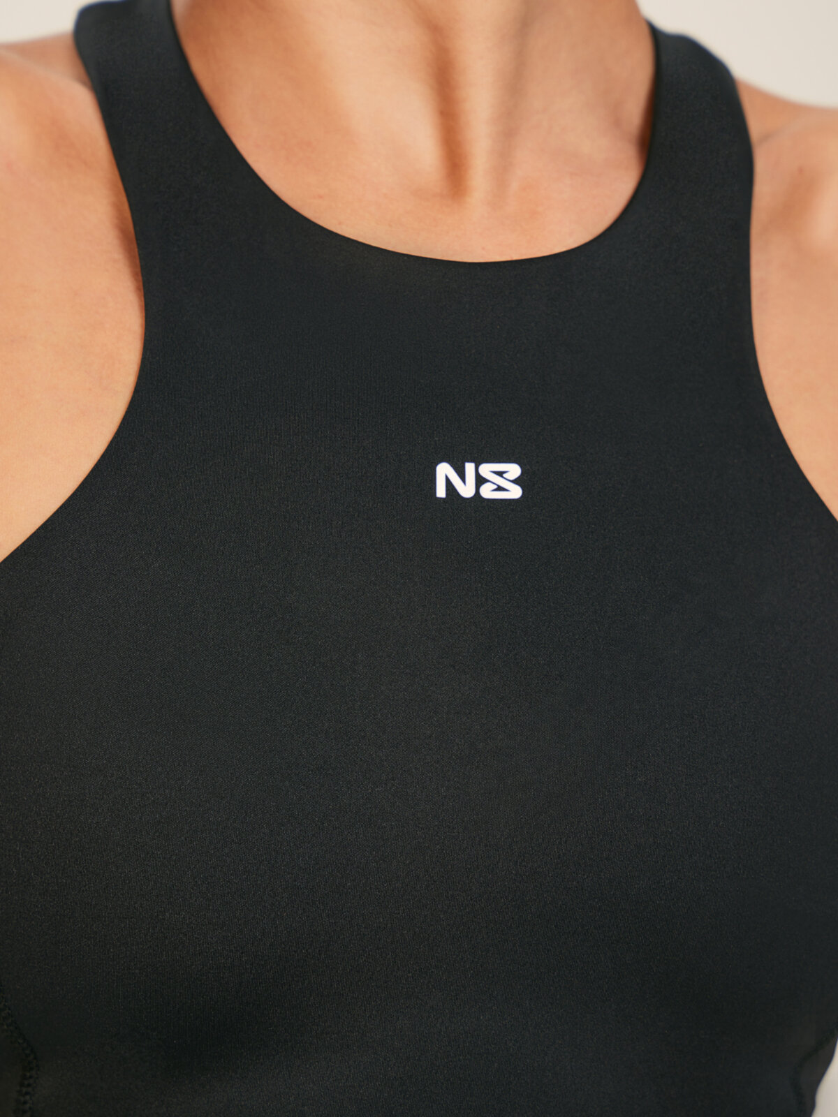 Топ спортивный NEVERLATE, размер M, черный, Черный — фото 1