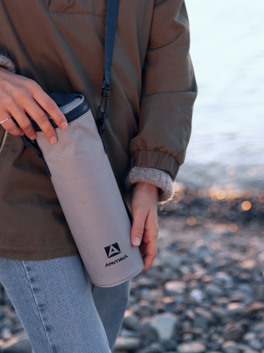 Чехол для питьевого термоса 1000 л/сумка для термоса c ремешком — фото 1