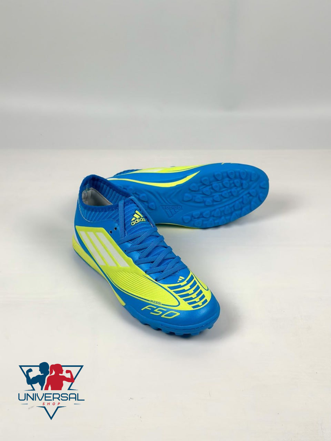 Бутсы adidas, размер 45, синий — фото 1