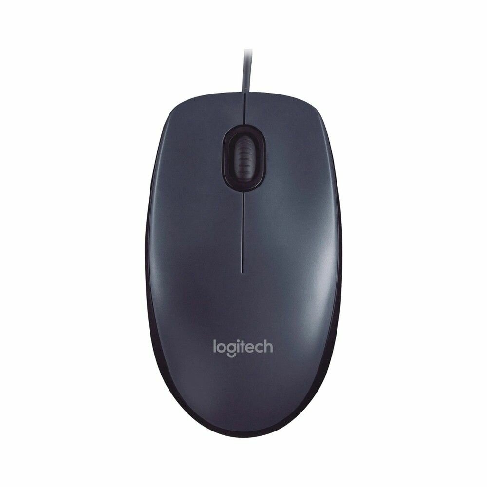 Мышь проводная Logitech M90 Dark Grey910-001795