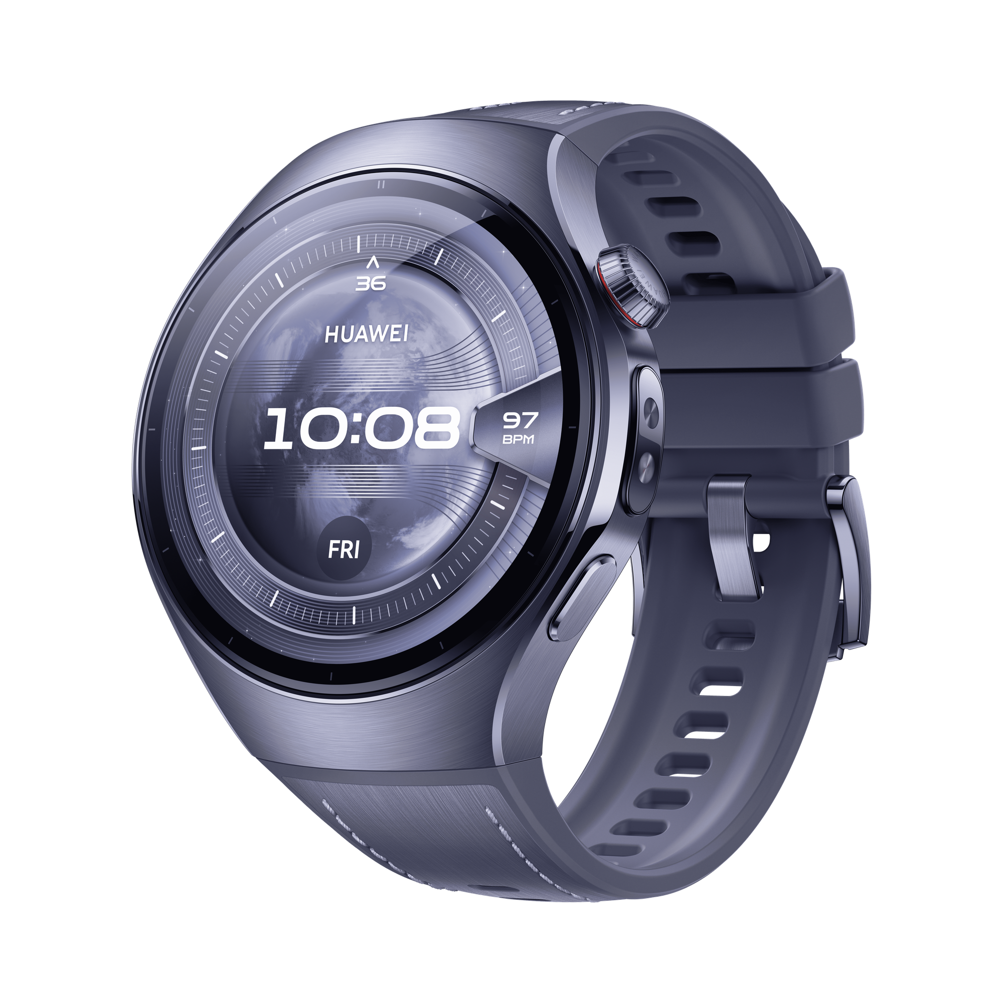 Умные часы HUAWEI Watch 5 46 мм (2025), (RTS-AL00), Серый/Фиолетовый, (55020EVL)
