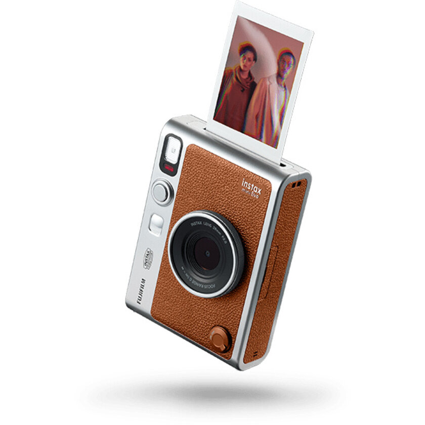 Фотоаппарат моментальной печати Fujifilm Instax Mini EVO, коричневый