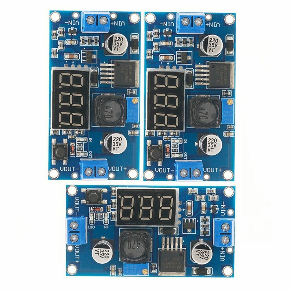 LM2596 DC-DC регулируемый понижающий преобразователь напряжения регулятор напряжения.