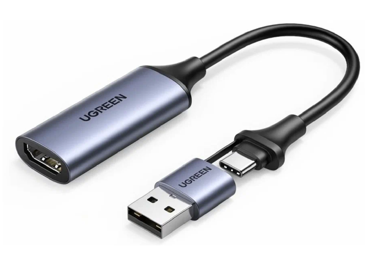 Карта видеозахвата UGREEN CM489 (40189) USB 1080P Video Capture Device - Grey