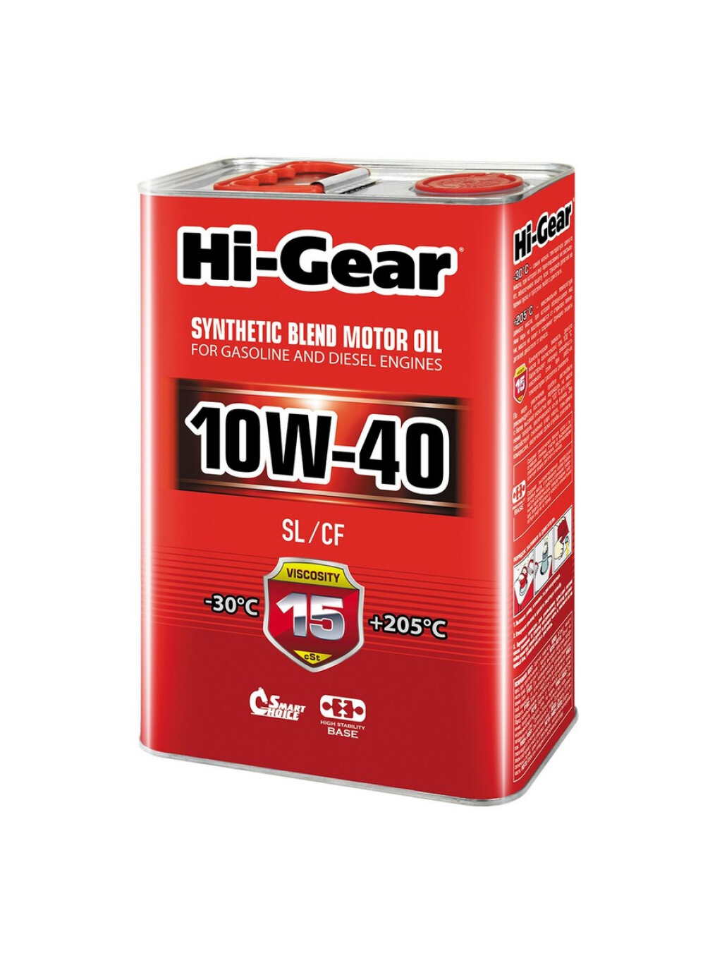 Моторное масло Hi-Gear HG1114 10W-40 полусинтетическое 4 л