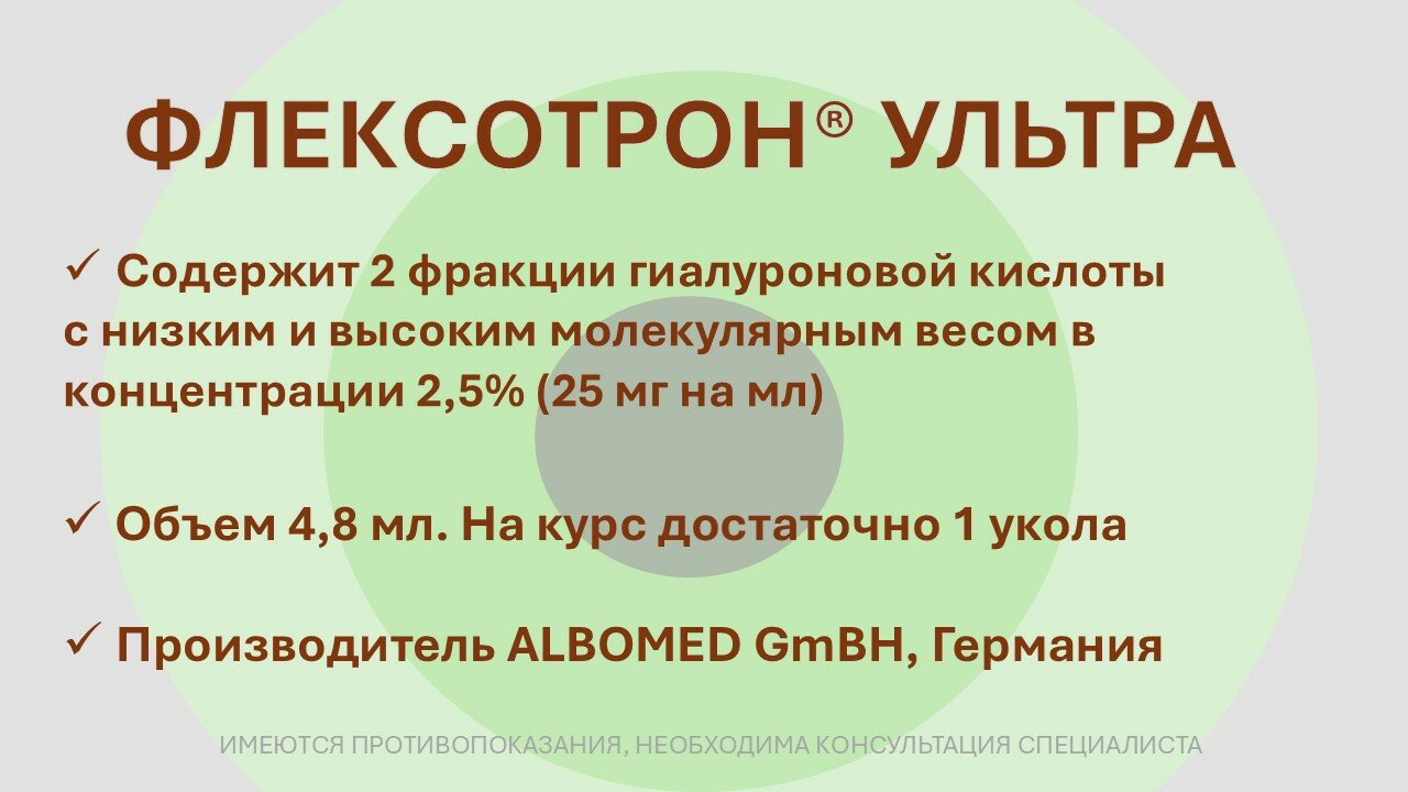 Картинки Флексотрон ультра имплантат на основе гиалуроновой кислоты, 2,5 % (25 мг/мл), 4.8 мл