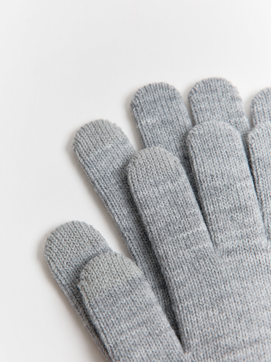 Перчатки Befree для мужчин, размер 20, серый — фото 1