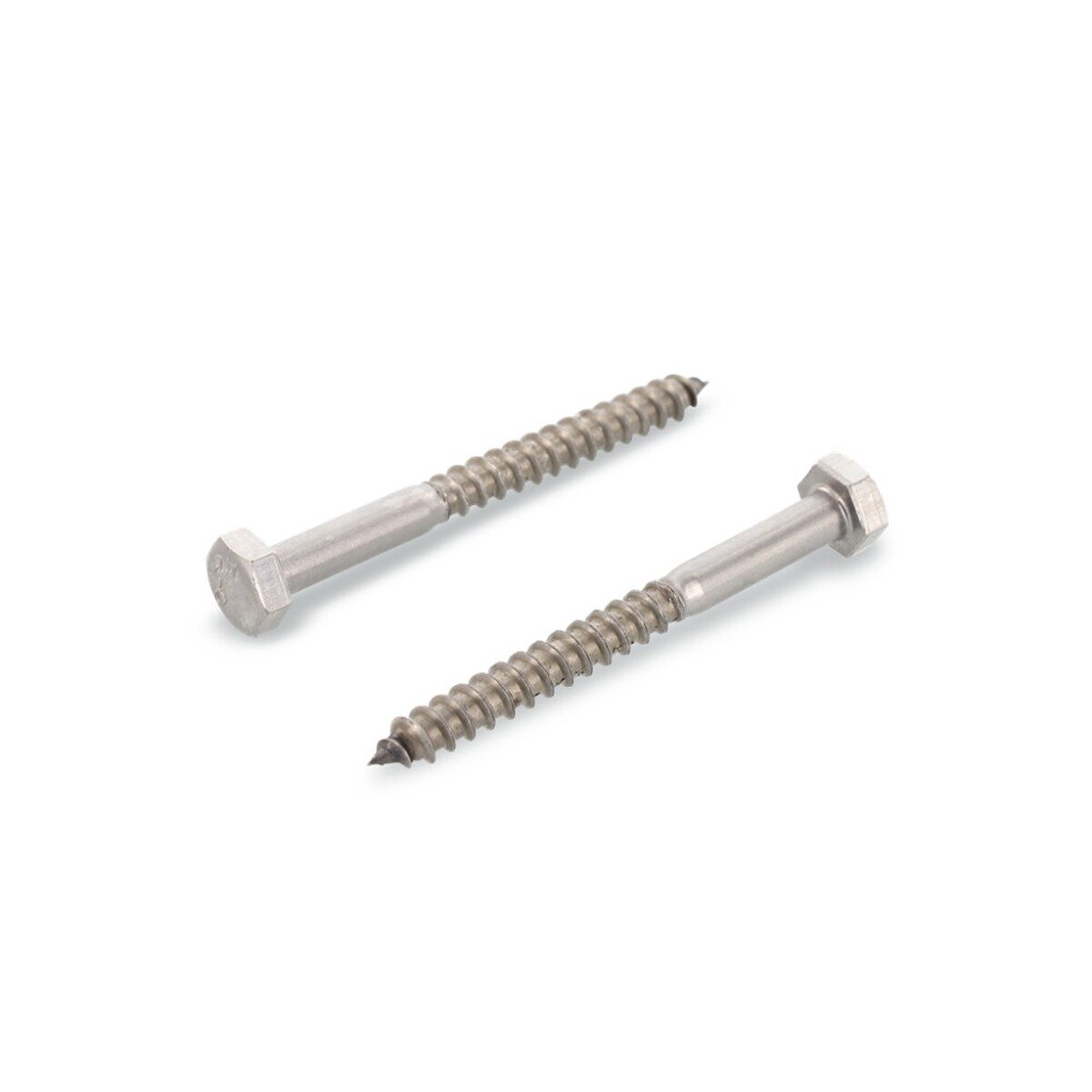 Саморез сантехнический DIN 571 M6x80 мм А2 нержавеющий упаковка 2 шт.
