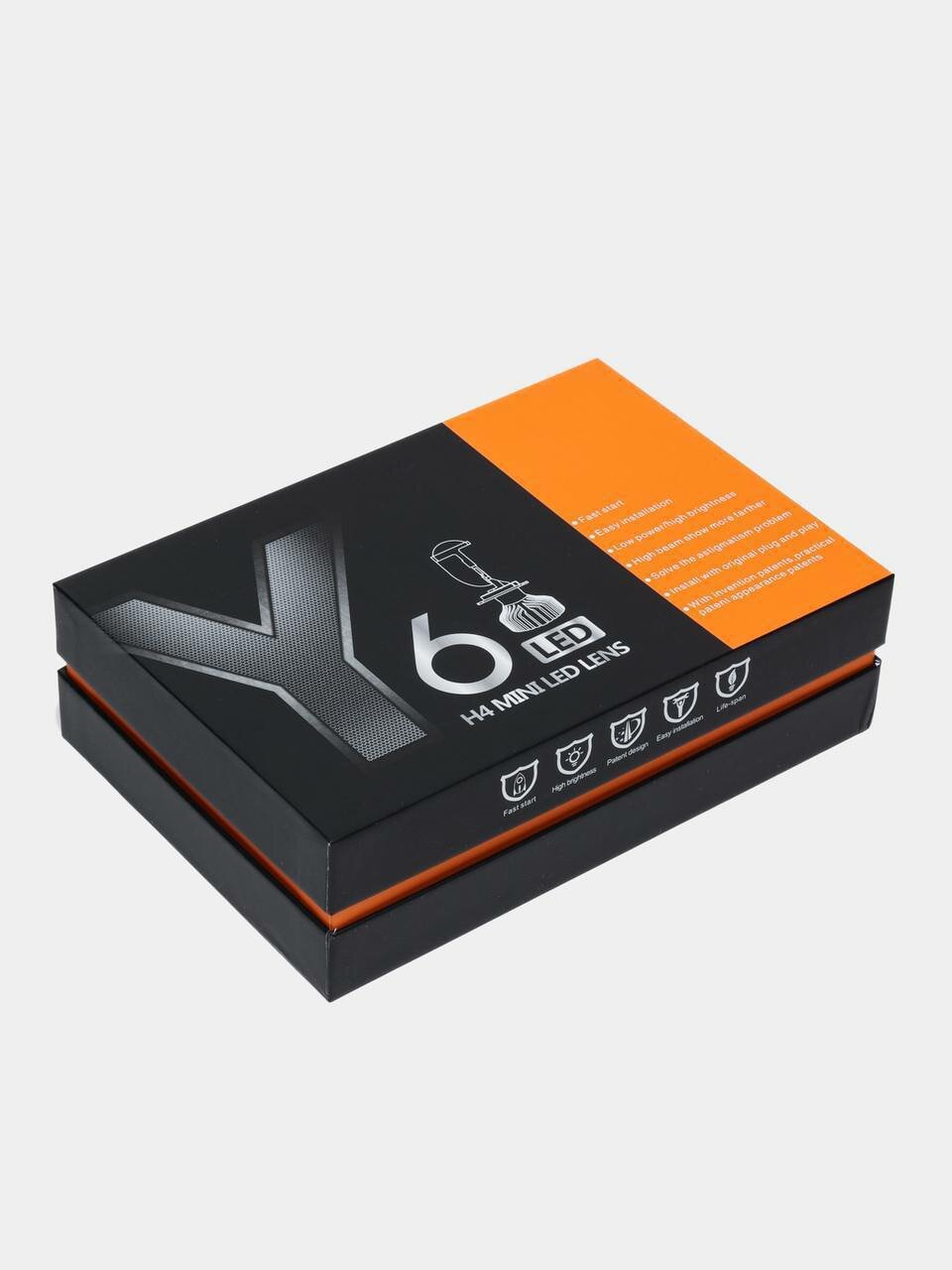 Светодиодные лампы LED Y6 H4, для ближнего и дальнего света, 60 Вт
