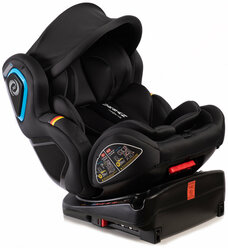 Автокресло 0-36 с вращением и козырьком Peppy Urban Isofix с рождения до 12 лет Black (GM0932)