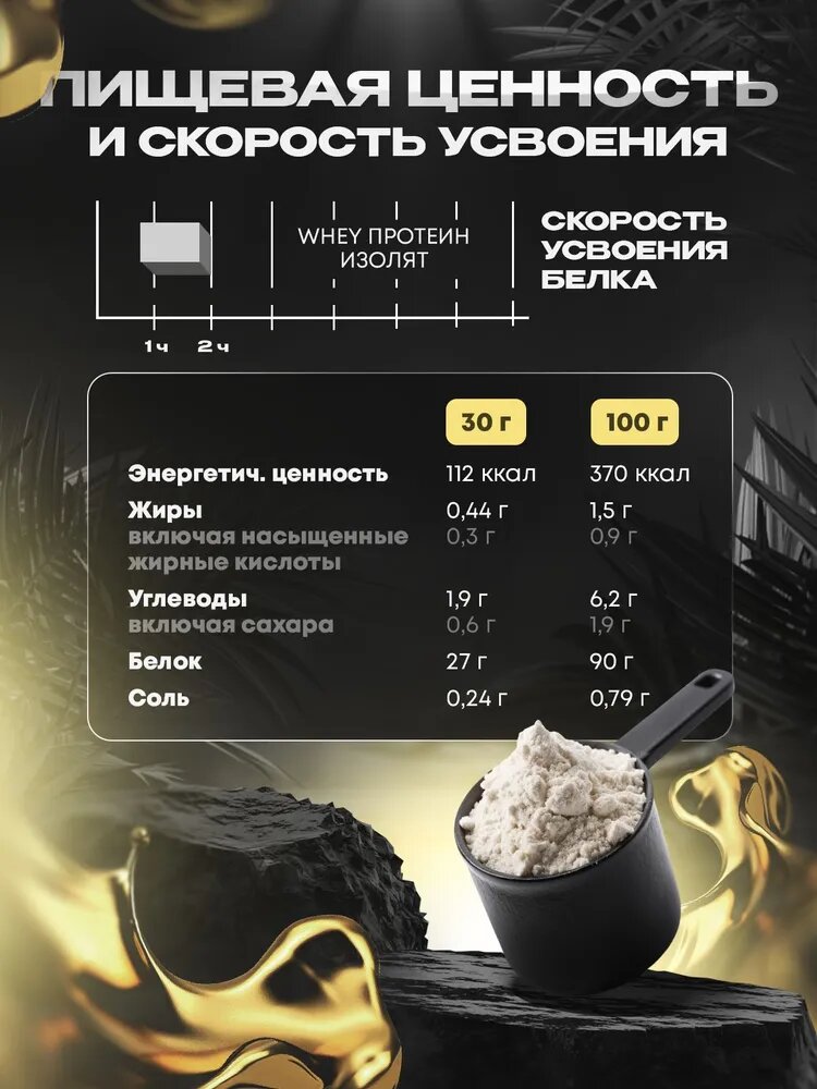 Изолят протеин Kevin Levrone Gold Iso, 908г, 30 порции, ваниль — фото 1