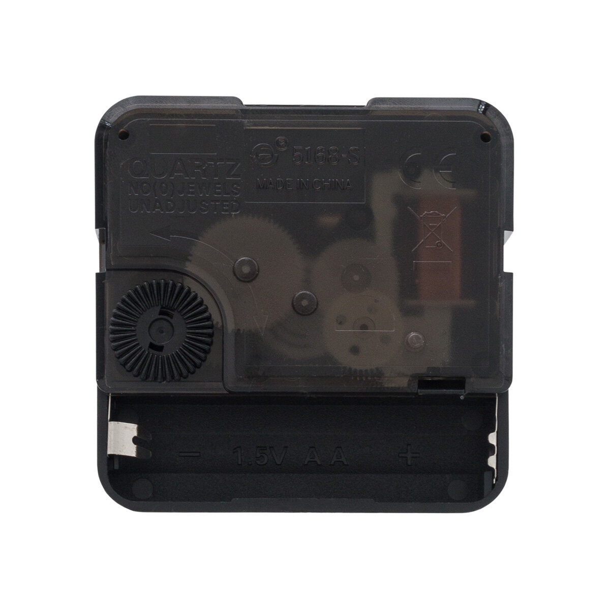 Часовой механизм со стрелками 52 мм, 70 мм, 73 мм, высота штока 1,3 см, Айрис — фото 1