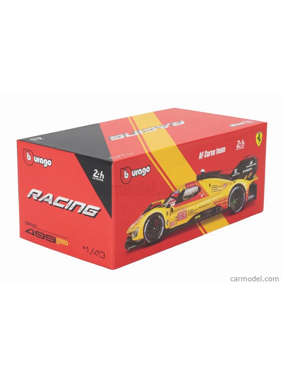 Машинка 1:43 Ferrari Racing - 499P Le Mans Hyp. 24 Afcorse — фото 1