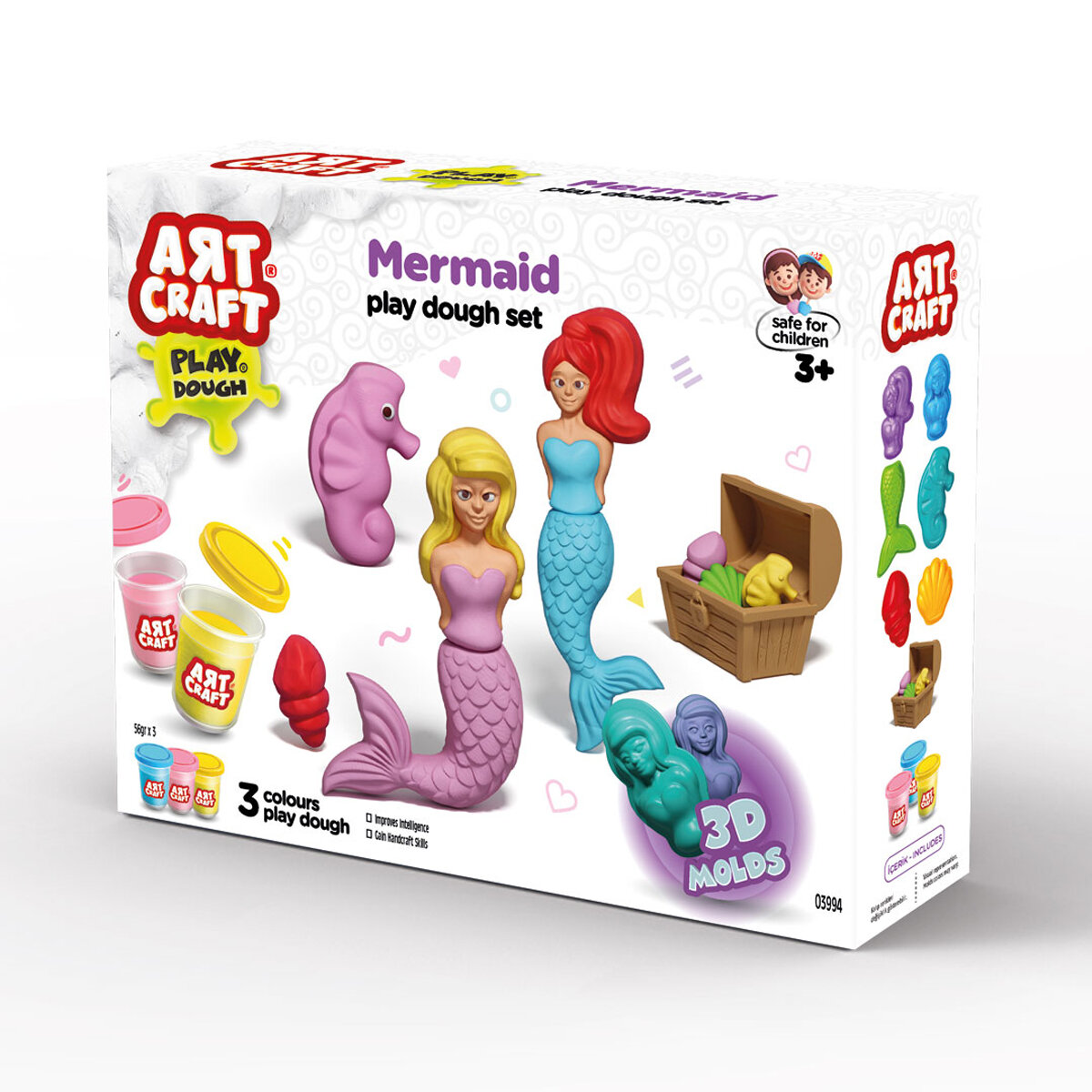 Набор для лепки Русалки, тесто 3х56г — фото 1