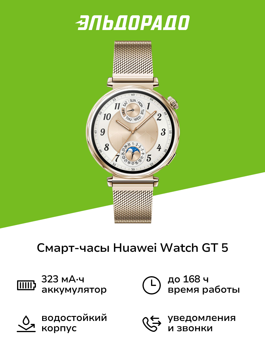 Смарт-часы HUAWEI Watch GT 5 41mm Golden