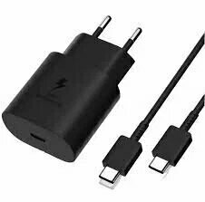 Зарядное устройство Samsung 45 Вт, кабель Type-C, быстрое зарядное устройство — фото 1