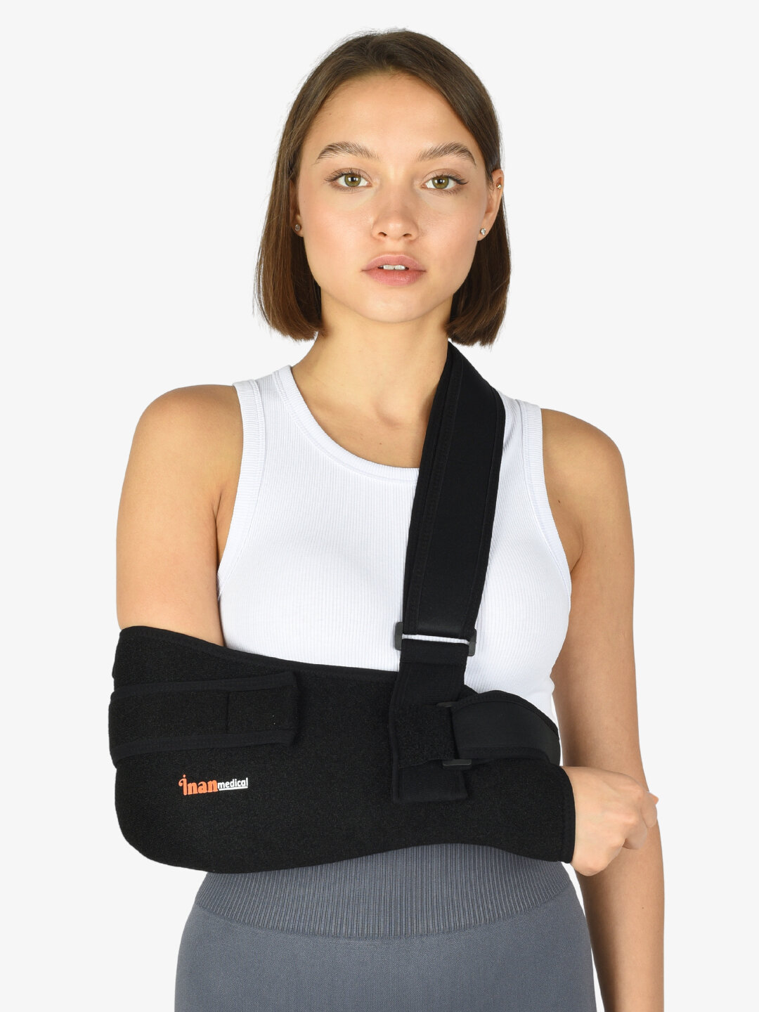 Бандаж Inanmedical, с поясным ремнем, жесткая фиксация, для обеих рук KL-501-2XL