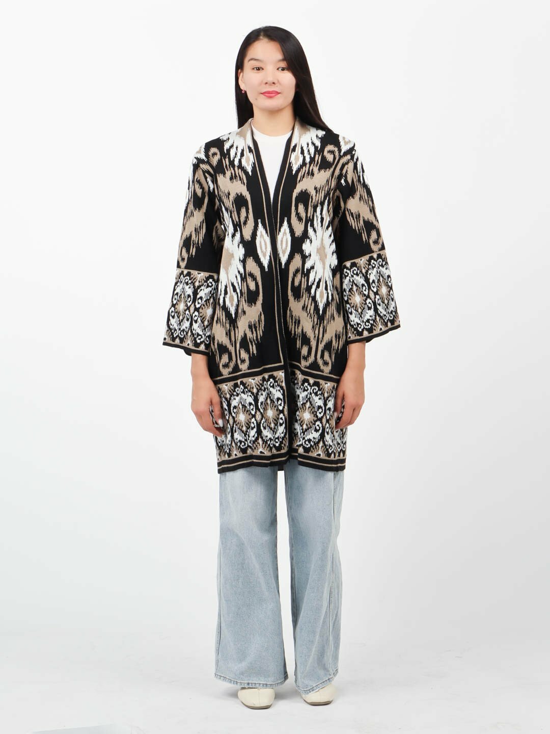 Кардиган Didov TRIKO 0024, размер oversize, black - 001 — фото 1