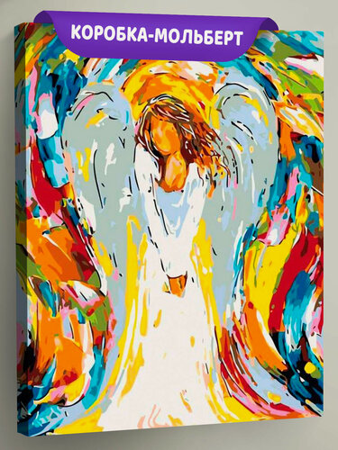 Изображение товара Картина по номерам ЖПН на холсте с подрамником, Раскраска 40х50, Ангел Абстракция Девушка