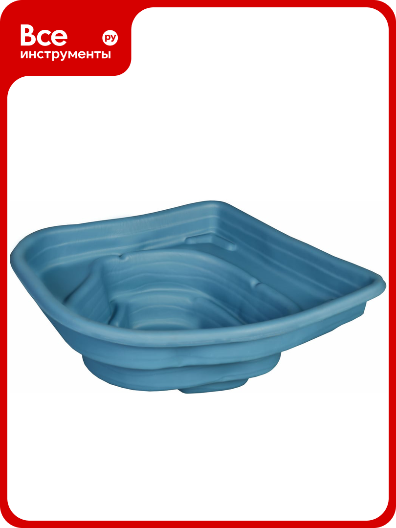 Декоративный пруд ЦентрПласт 180 л пластиковый 100x90x40 см синий 21111