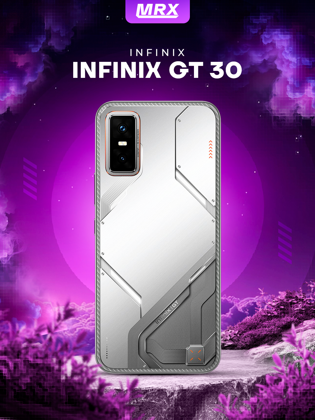 Смартфон Tecno Infinix GT30, 6.78", 5500mAh, Android15, 256GB серый