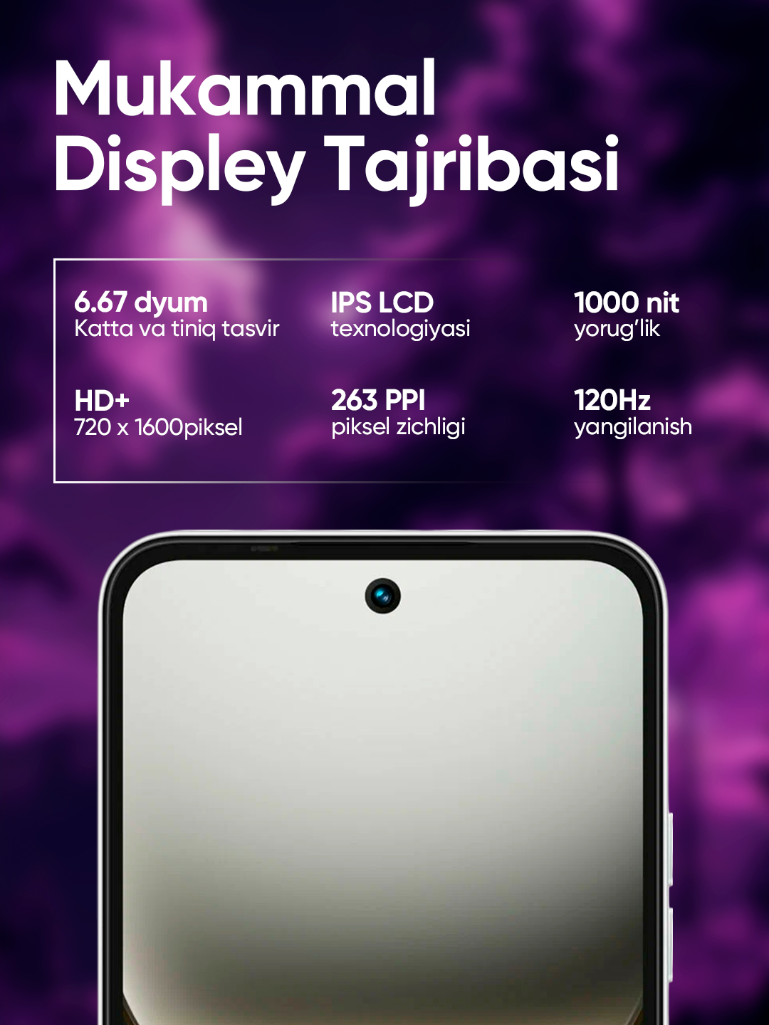 Смартфон Tecno "Spark 40C", экран 6,67", частота обновления 120 Гц, 6000мАч, Серый