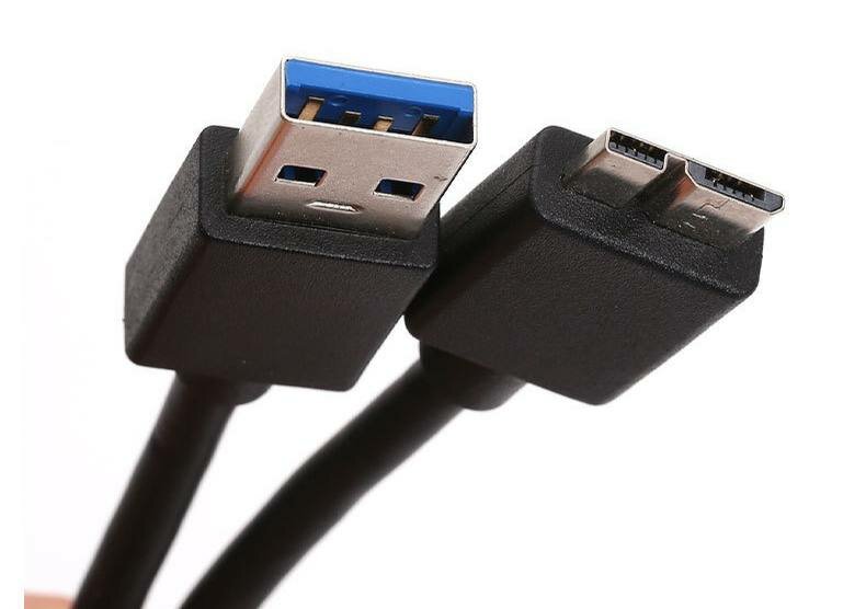Кабель для HDD, USB-A, USB-B, 3.0, силиконовая оплётка, 30 см кабель для харда — фото 1