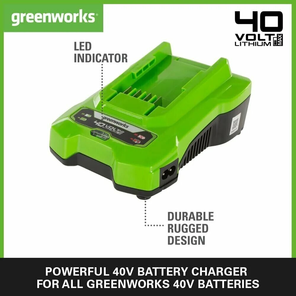Аккумулятор Greenworks 40V зарядное устройство подходит для инструментов Greenworks 40V аккумулятор емкостью 4 ач