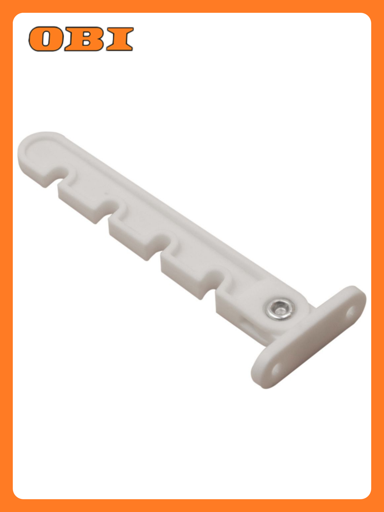 Гребенка оконная Сима-ленд У1-5639 для ПВХ 4-позиционная белая